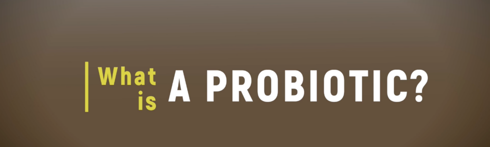 What is a Probiotic?