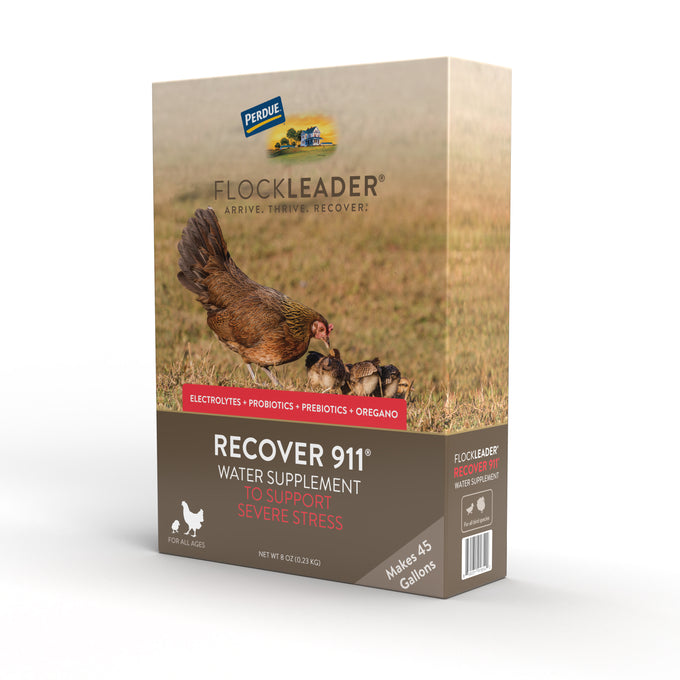 RECOVER 911 – Severe Stress Probiotic Water Supplement for Chickens with Electrolytes, Prebiotics & Oregano