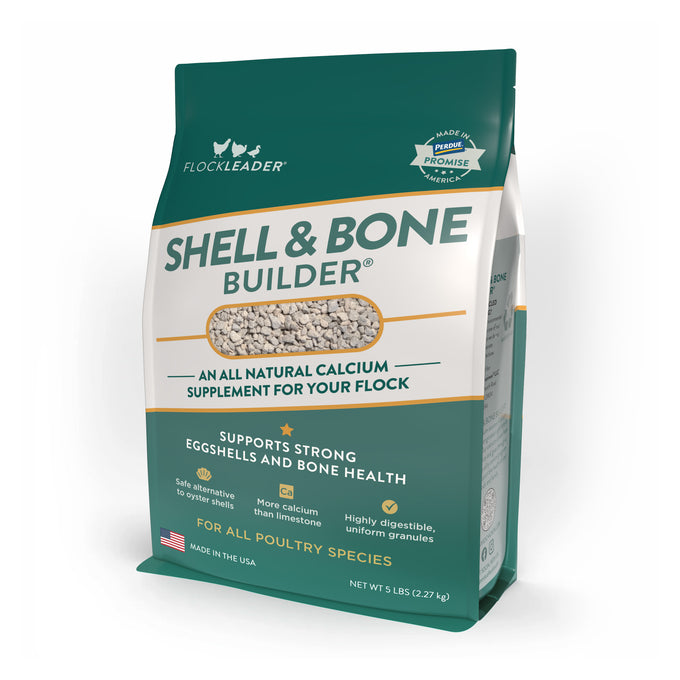 SHELL & BONE BUILDER - All Natural Calcium Supplement for Laying Hens to Support Strong Eggshells and Bone Health